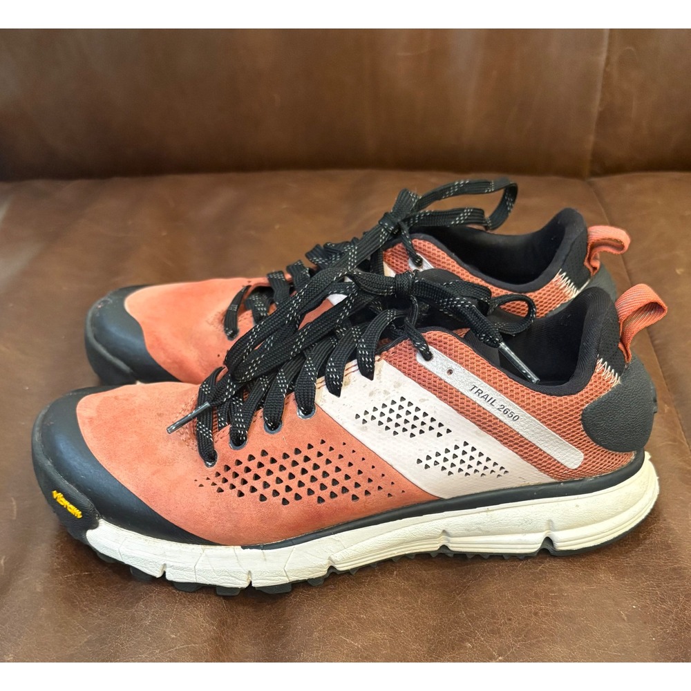 Danner Trail 2650 Womens Hiking Shoes Hot Sauce Orange Vibram 61272 Size 7B